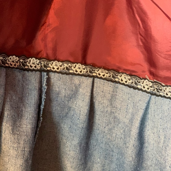 🔥SOLD🔥 UpCycled Vintage Heart Denim Duster Gypsy Hippie - Picture 4 of 8